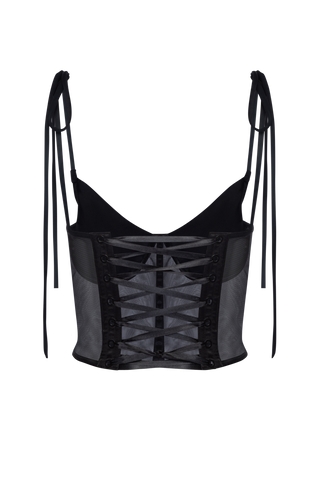 Black Soft Cups Corset Top, Short Top Bustier, Custom Black  Crop Top (Copy)