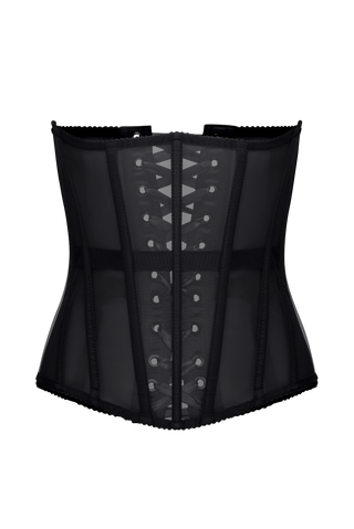 Black Mesh Underbust Corset Belt