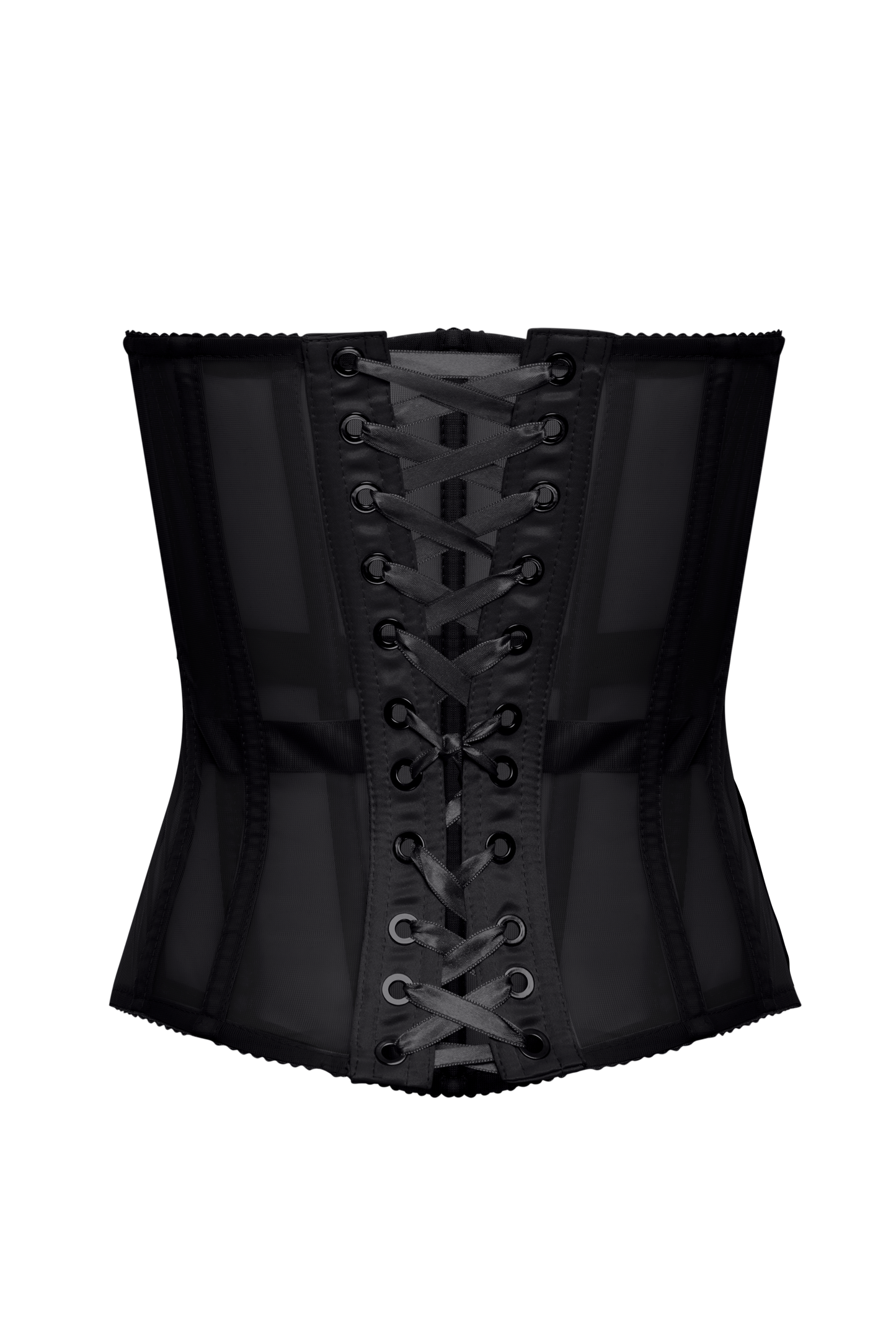 Black Mesh Underbust Corset Belt