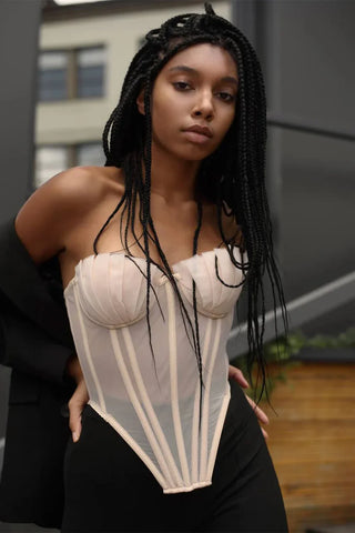 Mesh Corset Top