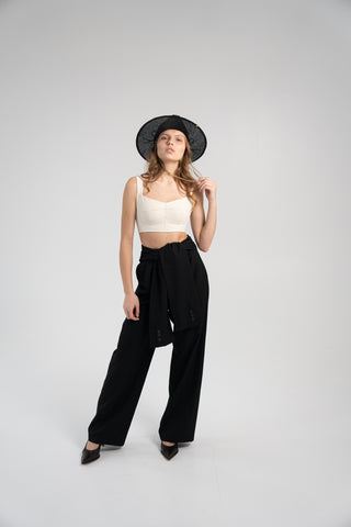 Luxurious Raw Silk Corset Top with Straps – Timeless Elegance and Comfort