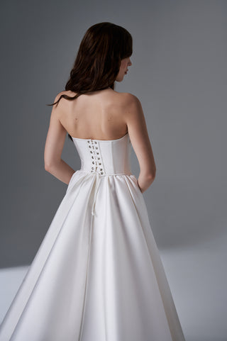 Wedding Set – Strapless Embroidered Corset with Long Skirt