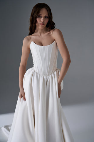 Wedding Set – Strapless Corset with Long Skirt
