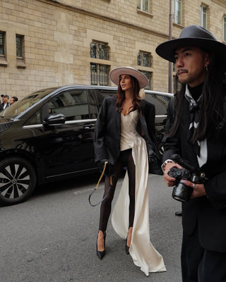 Corset with train — sophisticated minimalism in a contemporary style