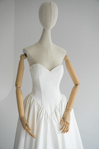 Original product photo — Ivory Satin Strapless Wedding Dress with Sweetheart Neckline