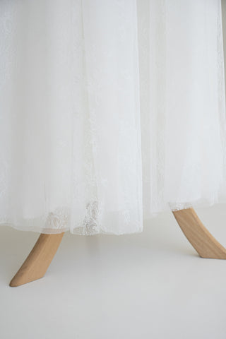Original product photo — Maternity Lace Corset Wedding Dress with Pleated Skirt