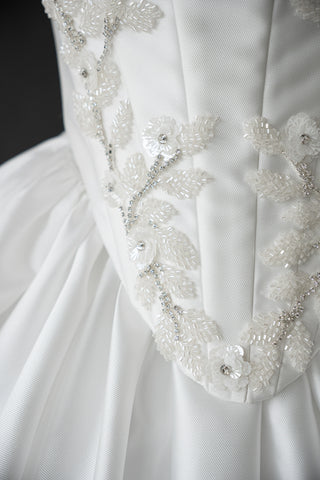 Original product photo — Beaded Mikado Bridal Corset & Structured Skirt Set