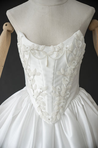 Original product photo — Beaded Mikado Bridal Corset & Structured Skirt Set