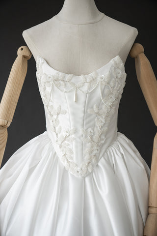 Original product photo — Beaded Mikado Bridal Corset & Structured Skirt Set