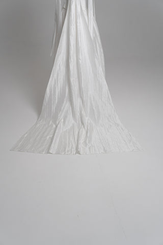 Original product photo — Ivory Crushed-Taffeta Bridal Corset & Full Skirt Set