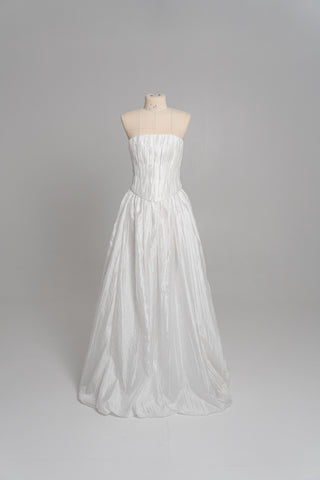 Original product photo — Strapless Crushed-Taffeta Bridal Corset & Full Skirt Set