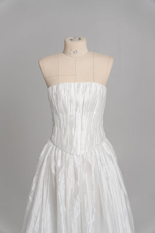 Original product photo — Strapless Crushed-Taffeta Bridal Corset & Full Skirt Set