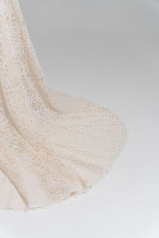 Original product photo — Lace Bridal Blazer with Train & Flared Trousers Set