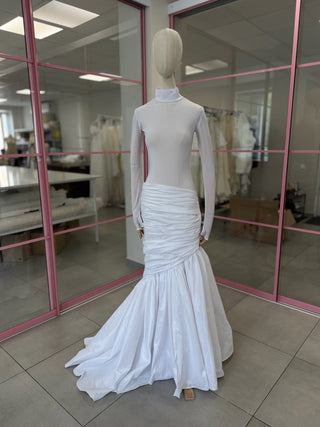 Original product photo — Maternity High-Neck Draped Mermaid Wedding Dress