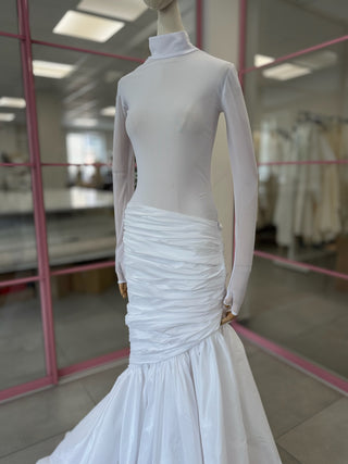 Original product photo — Maternity High-Neck Draped Mermaid Wedding Dress