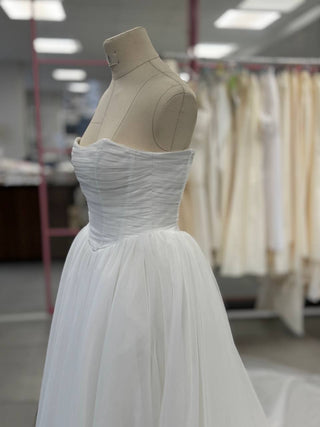 Original product photo — Maternity Strapless Tulle Wedding Dress with Train