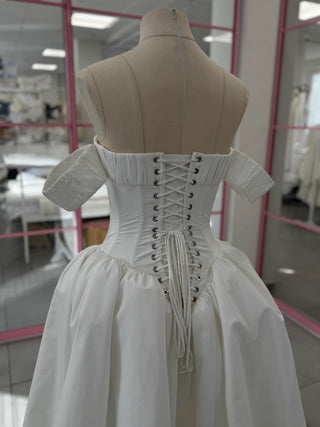 Original product photo — Off-the-Shoulder Taffeta Wedding Dress with Full Skirt