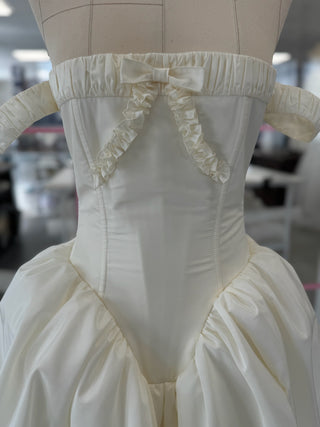 Original product photo — Off-the-Shoulder Taffeta Wedding Dress with Full Skirt