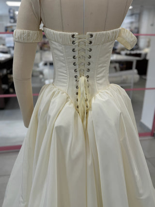 Original product photo — Off-the-Shoulder Taffeta Wedding Dress with Full Skirt