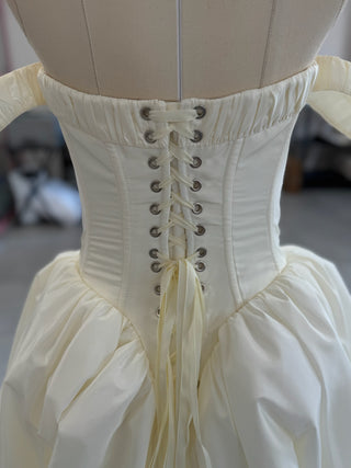 Original product photo — Off-the-Shoulder Taffeta Wedding Dress with Full Skirt