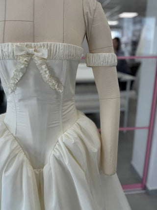 Original product photo — Off-the-Shoulder Taffeta Wedding Dress with Full Skirt