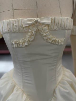 Original product photo — Off-the-Shoulder Taffeta Wedding Dress with Full Skirt