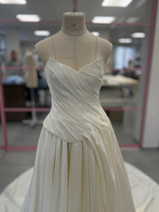 Original product photo — Dark Ivory Taffeta Bridal Corset & Long Skirt Set