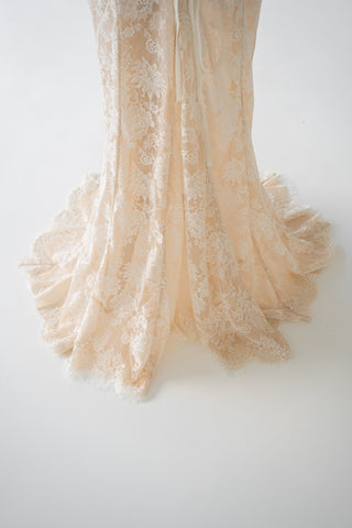 Original product photo — Lace Bridal Corset & Mermaid Skirt Set with Gloves