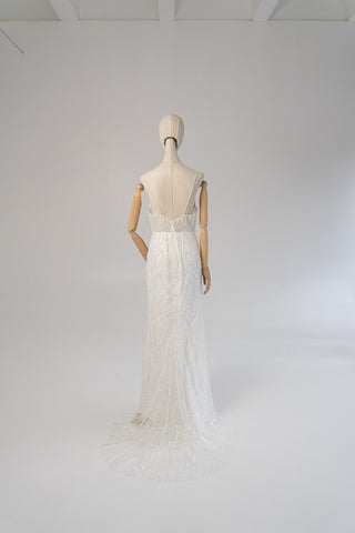Original product photo — Beaded Lace Wedding Dress with Delicate Straps