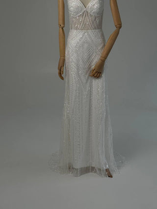 Original product photo — Beaded Lace Wedding Dress with Delicate Straps