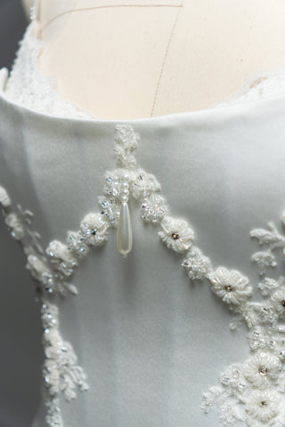 Original product photo — Convertible Lace Bridal Corset & Mini Skirt Set with Detachable Train