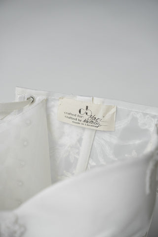 Original product photo — Embroidered Lace & Mesh Bridal Corset