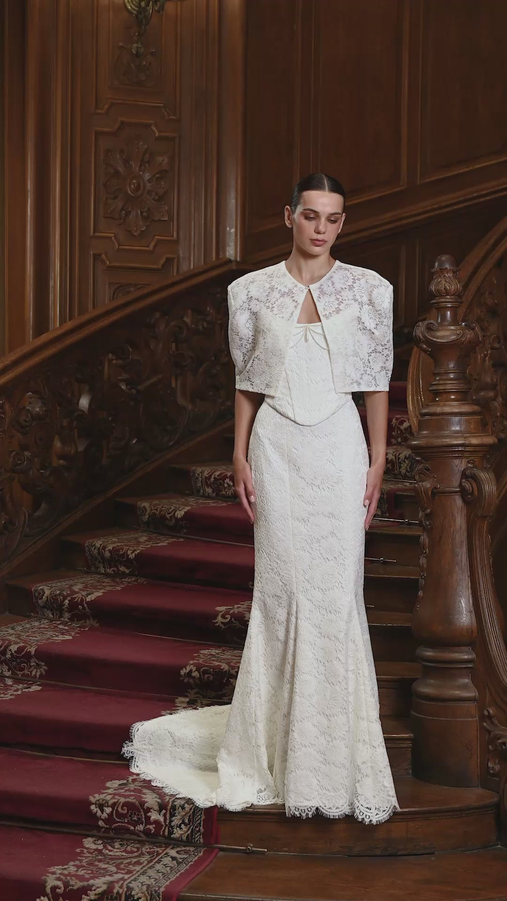Nency — Lace Bridal Corset & Mermaid Skirt