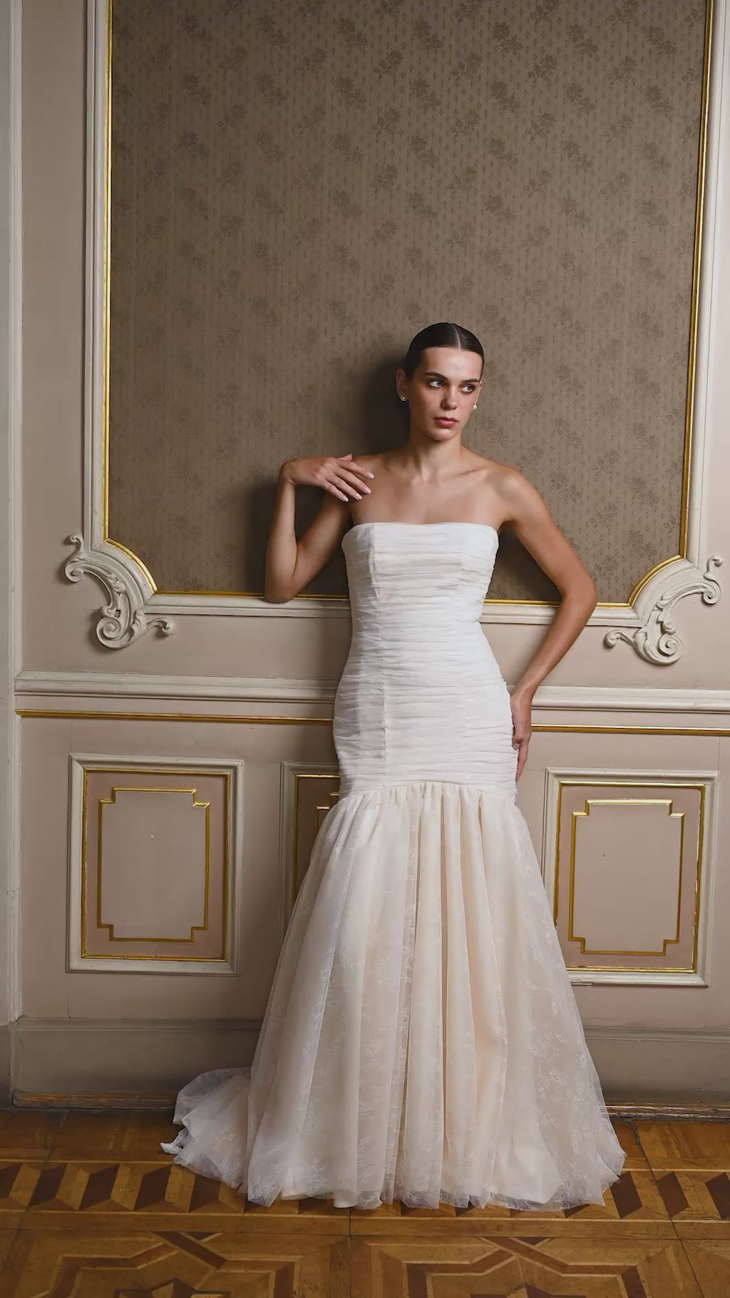 Diana — Draped Lace Bridal Gown