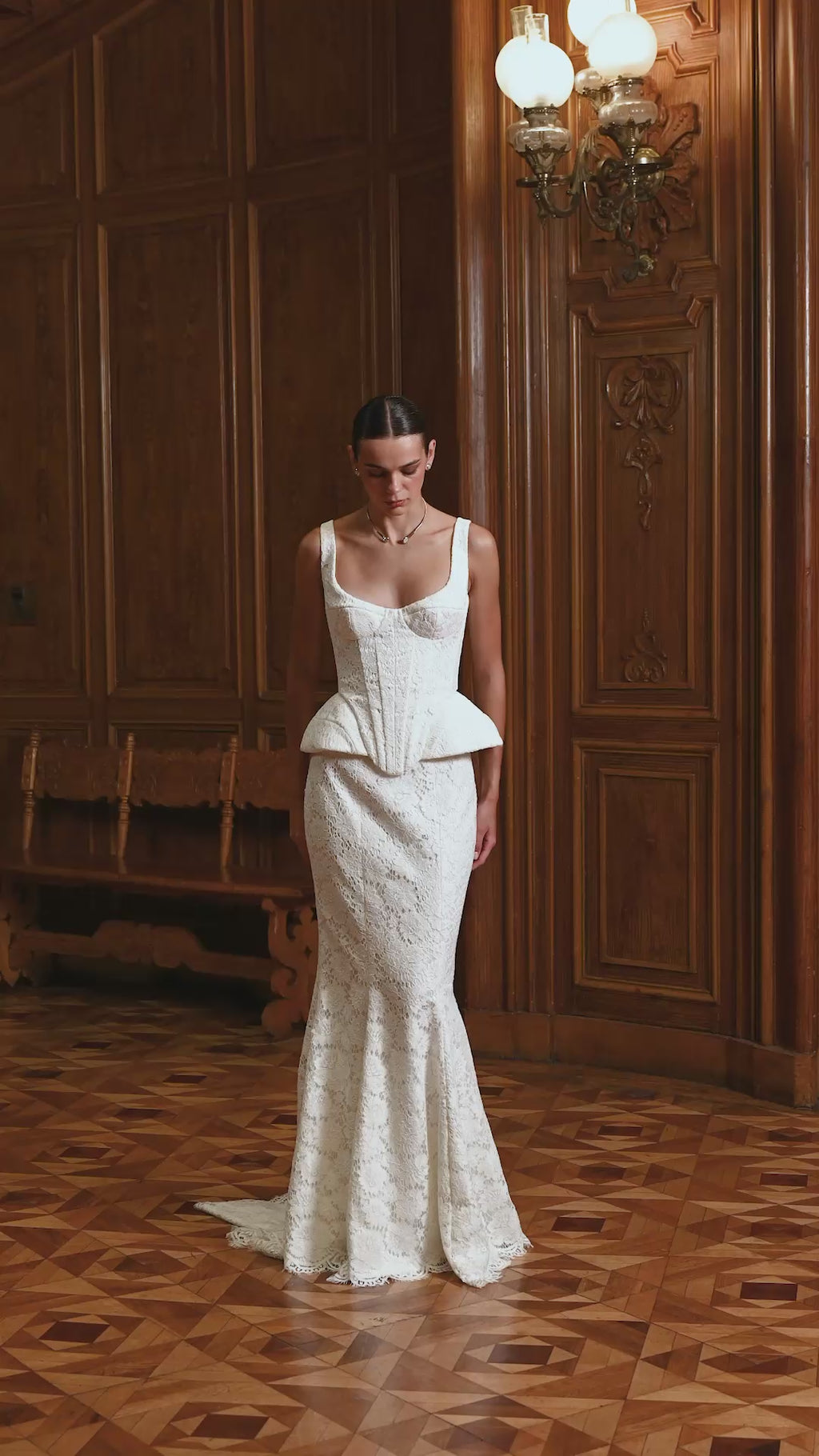 Iren — Lace Bridal Corset & Mermaid Skirt
