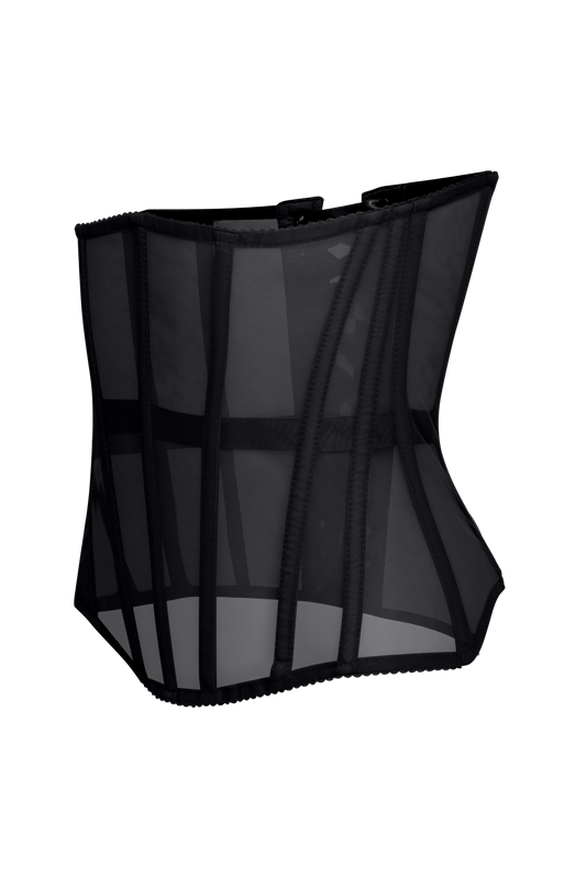 Black Mesh Underbust Corset Belt